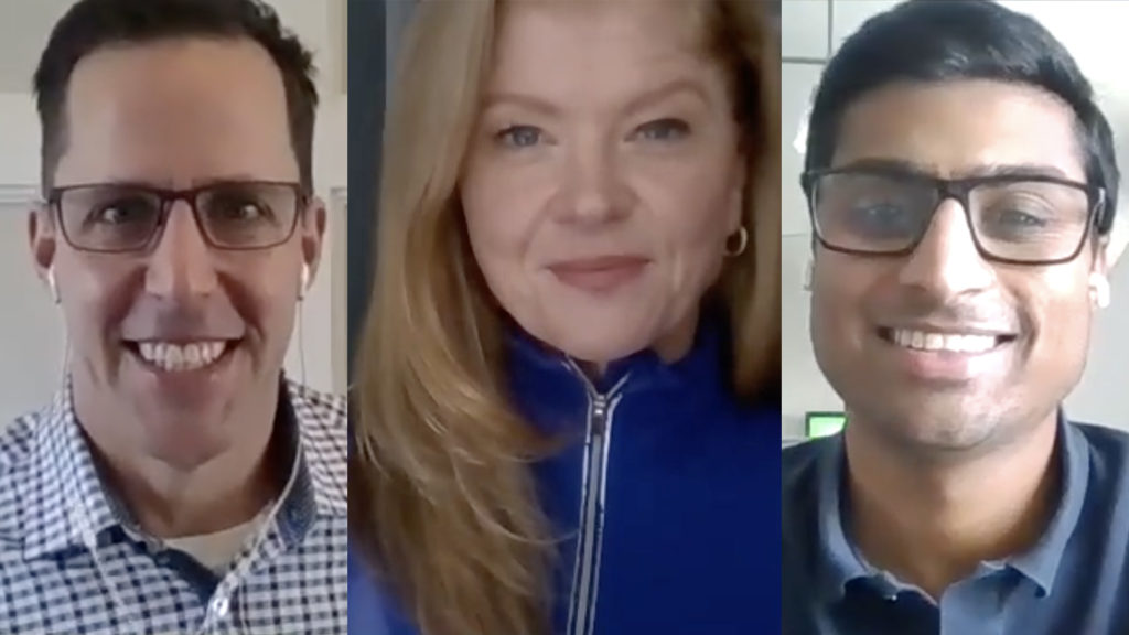 Andrew Hawryluk, Gillian Stovel Rivers and Adil Mohammed of Surround Wealth Advisors, in a video